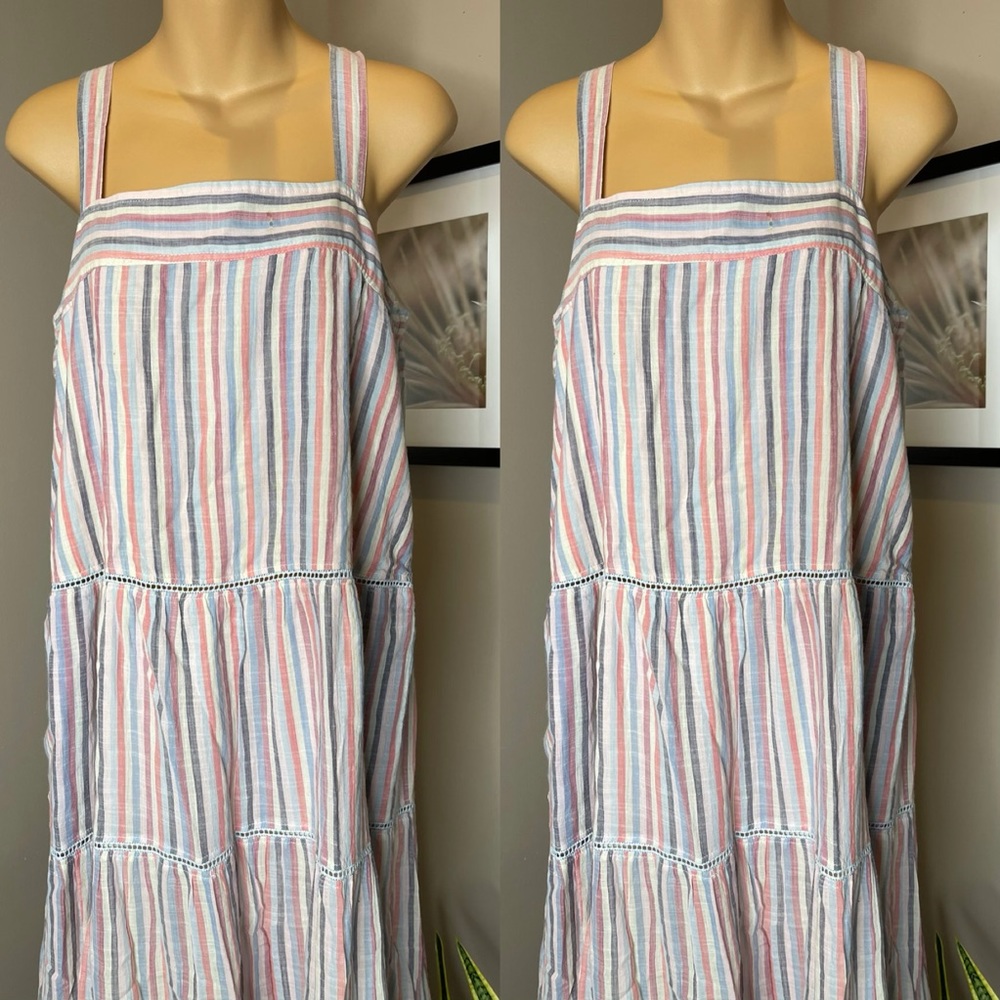 Anthropologie Sundry Luna Tiered Midi Dress - Picture 4 of 6
